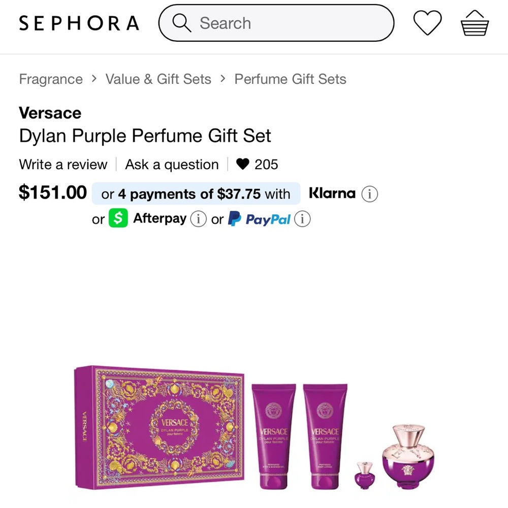 Versace Dylan Purple Perfume Gift Set - Purple